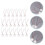 60 Pcs 35mm Three-Pole Self-Excited Buzzer Piezo Disc Ceramic Chip 10