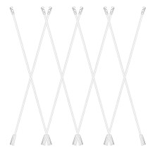 8pcs white plastic vertical blind wand for venetian blinds