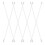 8pcs white plastic vertical blind wand for venetian blinds 1