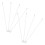 8pcs white plastic vertical blind wand for venetian blinds 2