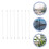 8pcs white plastic vertical blind wand for venetian blinds 8