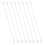 8pcs white plastic vertical blind wand for venetian blinds 6