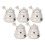 5Pcs Bee Pattern Ceramic Honey Pot with Lid and Dipper for Kitchen 1
