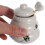5Pcs Bee Pattern Ceramic Honey Pot with Lid and Dipper for Kitchen 4