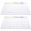 Magnetic Whiteboard Fridge Magnetic Writing Boards Multi 2pcs 1