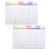 Magnetic Whiteboard Fridge Magnetic Writing Boards Multi 2pcs 7