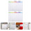 Magnetic Whiteboard Fridge Magnetic Writing Boards Multi 2pcs 4