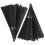 2Pcs Black Foldable Hand Fan for Party Performance Lightweight Durable 11