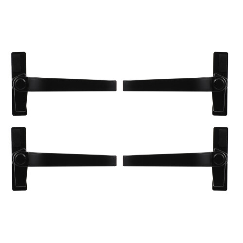 4Pcs Modern Black Window Pull Handles Aluminum Alloy for Home Use