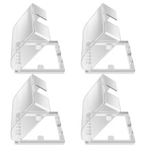 4Pcs Acrylic Splash-Proof Outlet Covers Transparent Socket Safety Box