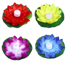 4Pièces Lotus Flottant Étanche Couleurs Assorties Décor