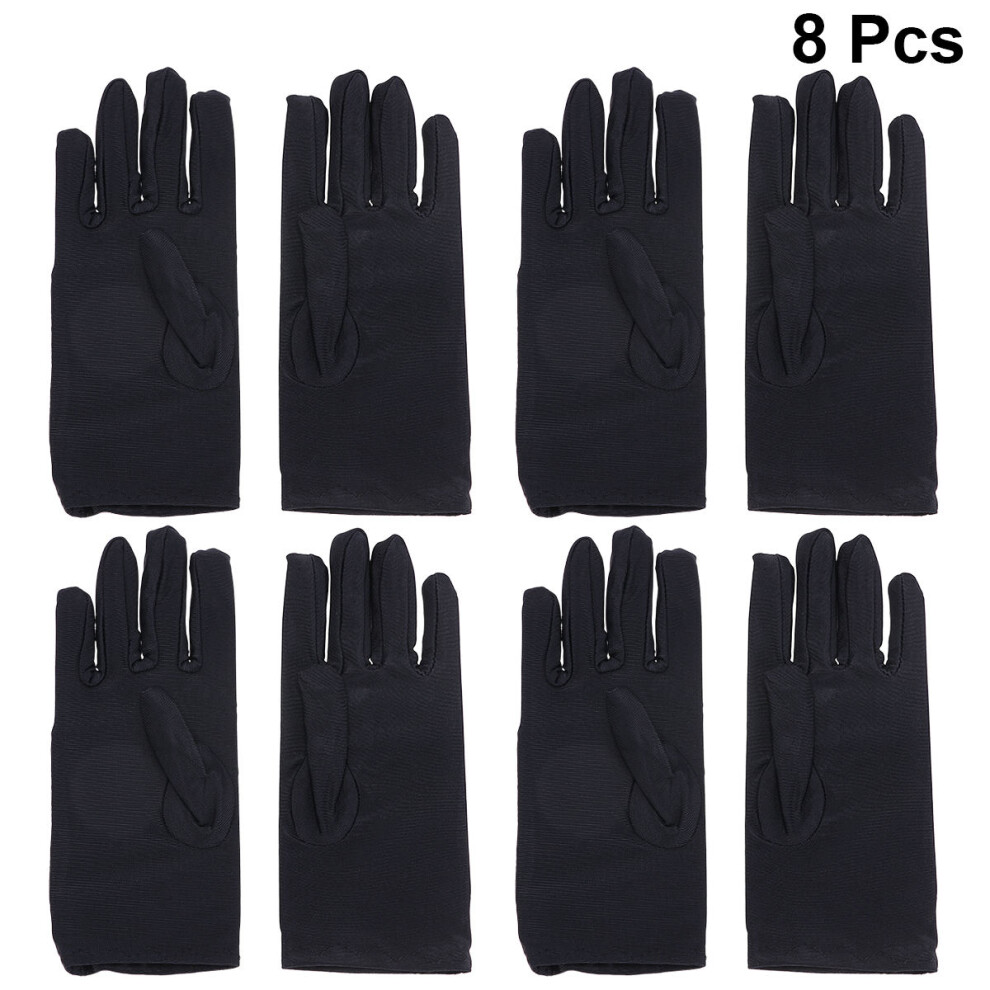 Totority 4Pairs Protective Black Work Gloves Moisturizing Gloves For Women Use