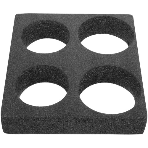 Cup Fixing Holder Foam Cup Carrier Tray Black 1set 1