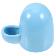 1Pc Ceramic Dog Drinking Water Bottle Green Portable Anti-Tip Pet Cup