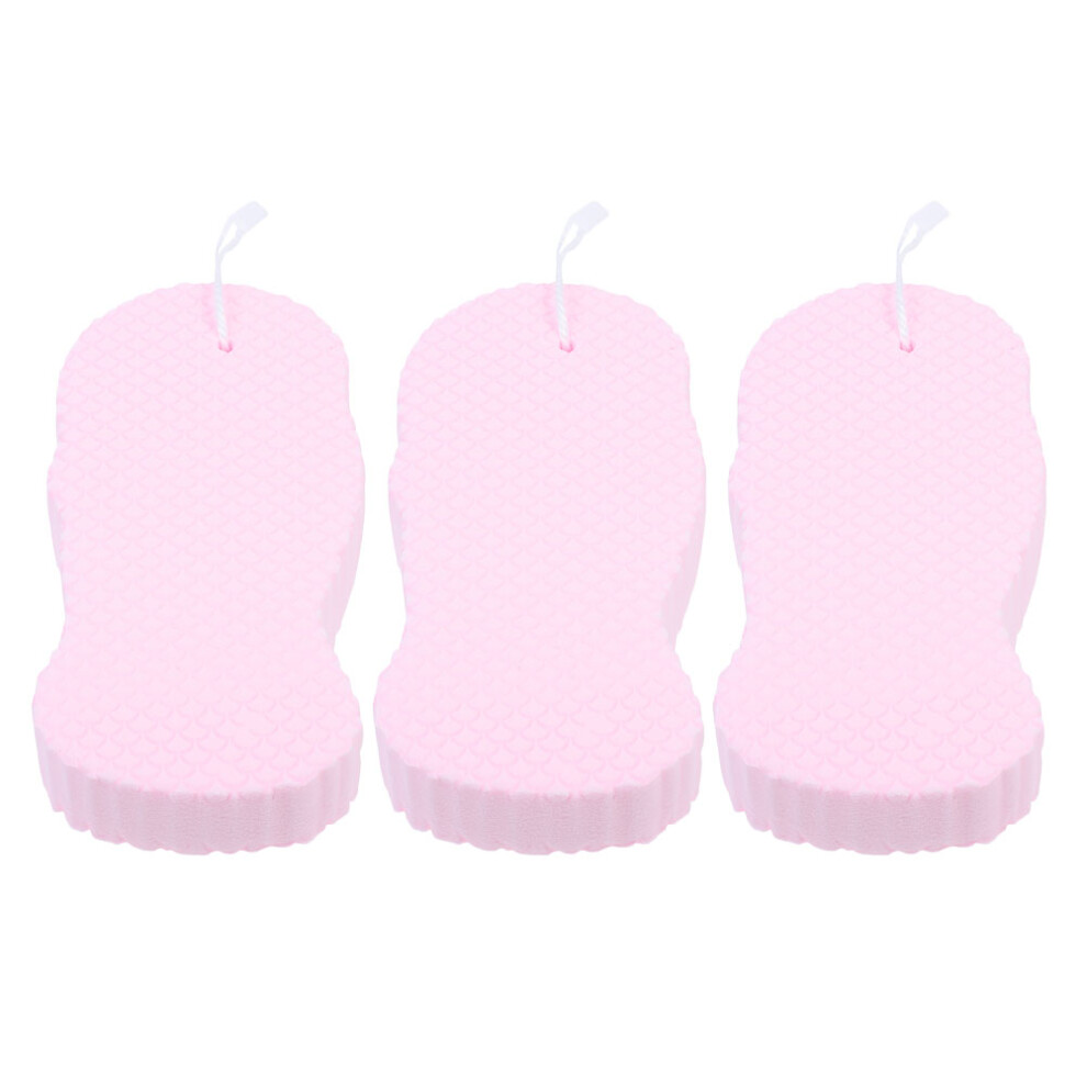 3Pcs Pva Baby Bath Sponges Soft Supple Shower Scrubbers For Kids Pink Ohphcall