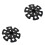 12 Pcs Outdoor Accessories On Foot Snowflake 3