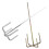 4Pcs Electric Drill Stirring Rods Assorted Color Durable Cement Mixer 11