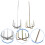 4Pcs Electric Drill Stirring Rods Assorted Color Durable Cement Mixer 8