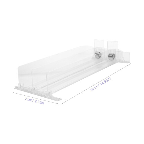 1Set Smooth Polished Plastic Drink Pusher for Fridge Shelf Storage Use 1