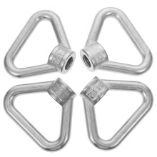 4Pcs Stainless Steel Tie Down Rings 304 Marine Grade Eye Nuts Silver