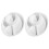 2Pcs White Sectioned Dining Plates Plastic Portion Control Tray 11
