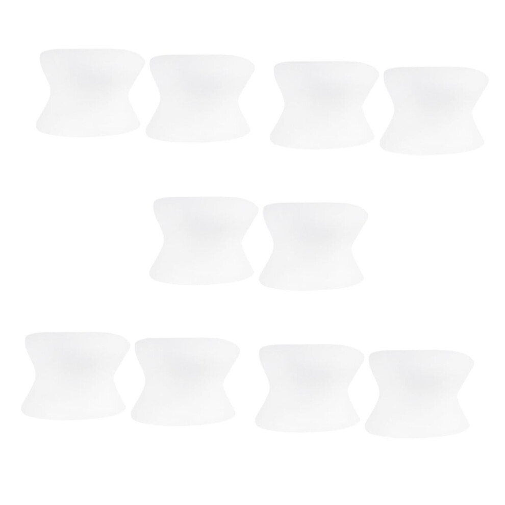 Gel Toe Separators Bunion Corrector 10 Pairs Washable Reusable for Foot Alignment and Comfort