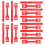 120 Sets Carton Handle For Shipping Welcome Handles Boxes Red 7