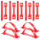 120 Sets Carton Handle For Shipping Welcome Handles Boxes Red 6