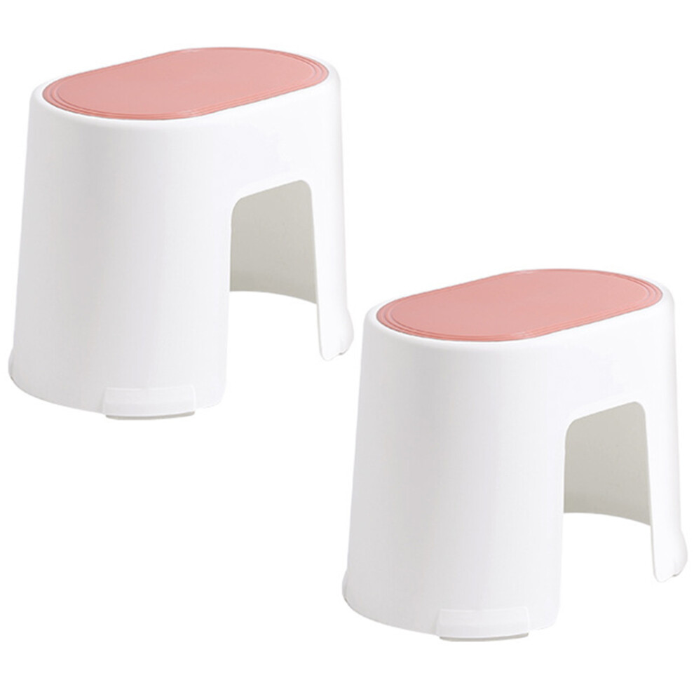 2Pcs Plastic Foot Stool For Bathroom Nonslip Anti-Rolling Toilet Stool 3171599079221