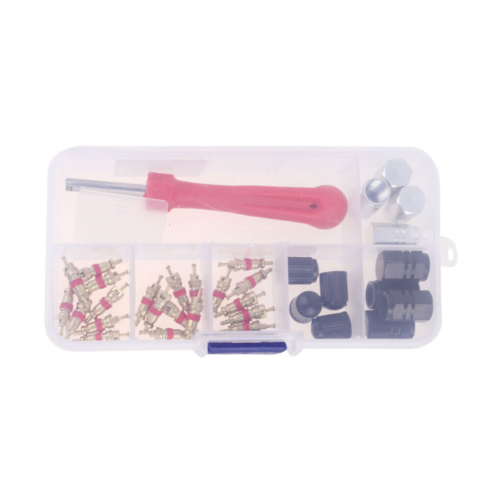 Core Removal Tool Set Assorted Color Car Repair Tire Valve Wrench 3102486942779