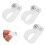 1Ensemble Clips Nylon Blanc Pour Câbles Décoratifs Vis Acier Inox 9