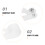 1Ensemble Clips Nylon Blanc Pour Câbles Décoratifs Vis Acier Inox 6