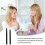 2Pcs Mini Black Double-Ended Eyebrow Makeup Brush Angled Cosmetic Tool 10