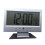 Desk Alarm Clock World Time Function Modern Silver 1pack 8