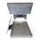 Desk Alarm Clock World Time Function Modern Silver 1pack 2