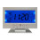 Desk Alarm Clock World Time Function Modern Silver 1pack 9