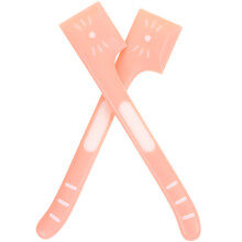 2Pcs Handheld Pink Pet Can Spoon Tpr Scraper for Cat and Dog Food