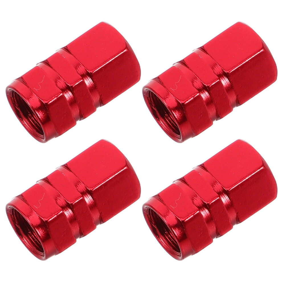 4Pcs Decorative Aluminum Alloy Tire Valve Stem Caps Car Protection 3062324930798