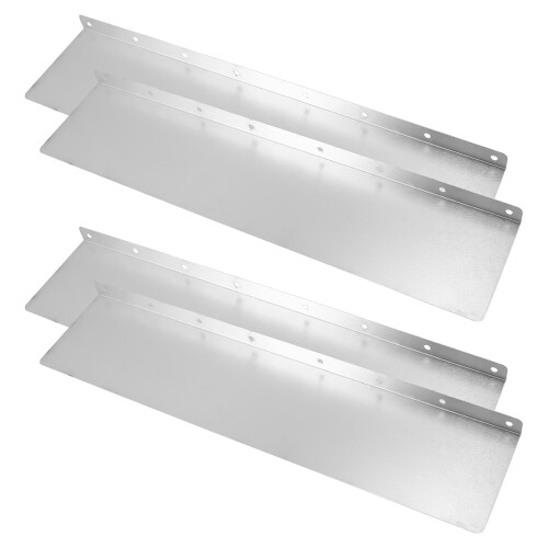 4Pcs Silver Aluminum Roof Diverters Gutter Splash Guards for Home Use 2