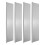 4Pcs Silver Aluminum Roof Diverters Gutter Splash Guards for Home Use 9