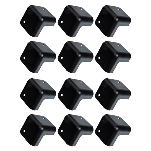 12Pcs Iron Corner Guards Black Speaker Cabinet Edge Protection 2