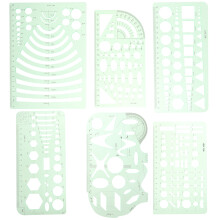 Geometric Stencils Circle Template For Drawing Set Architectural