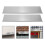 4Pcs Silver Aluminum Roof Diverters Gutter Splash Guards for Home Use 8