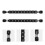 2Pcs Durable Plastic Football Scorekeepers Easy Install Black 4