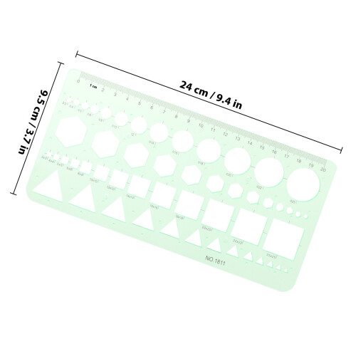 Geometric Stencils Circle Template For Drawing Set Architectural 1
