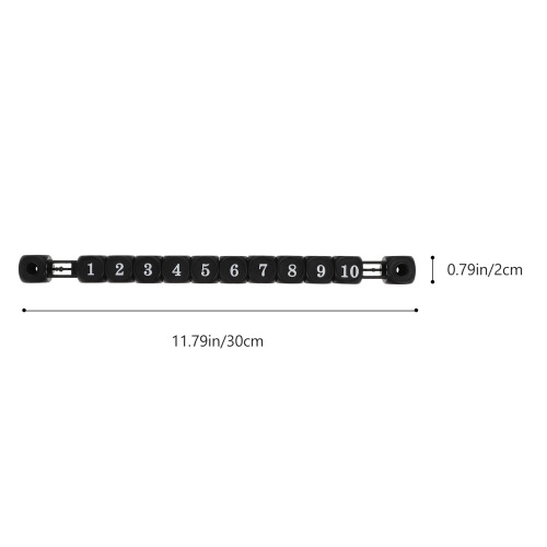 2Pcs Durable Plastic Football Scorekeepers Easy Install Black 1