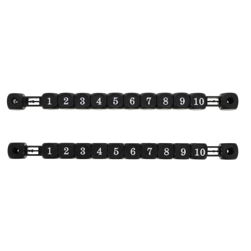 2Pcs Durable Plastic Football Scorekeepers Easy Install Black