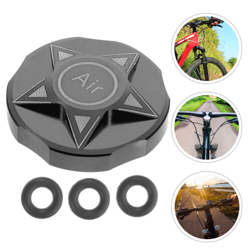Lightweight Black Bike Fork Lid Aluminum Alloy Replaceable Part 2