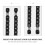 2Pcs Durable Plastic Football Scorekeepers Easy Install Black 10