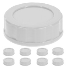10Pcs Dark Grey Baby Bottle Caps PP Leakproof Travel Replacement Lids